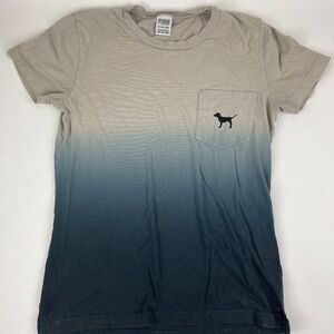 Pink Victorias Secret Tshirt Womens XS Gray Blue Ombre